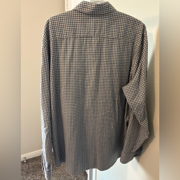 Wrangler Blue Plaid Button-Up Shirt - Picture 2 of 3